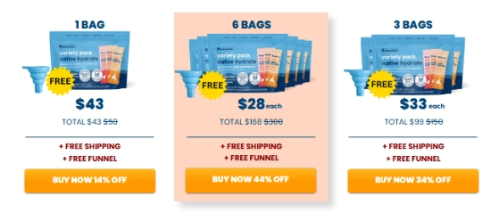 NativePath Hydrate Stick Packs NativePath Hydrate Stick Packs Price